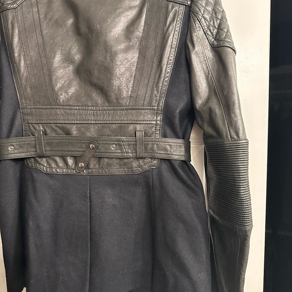 Diesel Black Gold black lambskin leather and cashmere jacket- L (44) - Picture 4 of 6